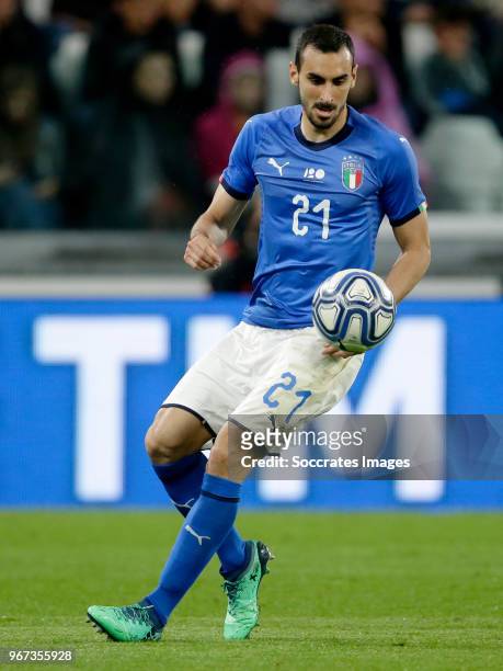 Davide Zappacosta of Italy during the International Friendly match between Italy v Holland at the Allianz Stadium on June 4, 2018 in Turin Italy
