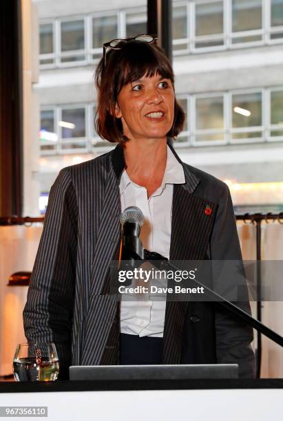 Catherine Davies attends a charity auction, held at The Wigmore in partnership with the Royal British Legion, to celebrate the release of 'Darkest...