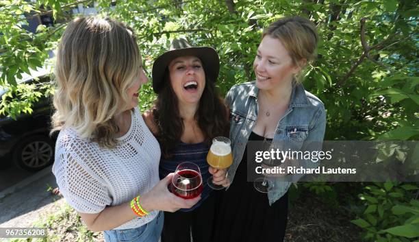 Left to right are: Crystal Luxmore, Erica Campbell, and Tara Luxmore. Three women have co-created the Wild Things Festival -- a beer, wine and cider...