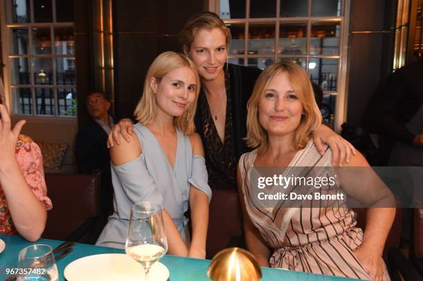 Yolanda Kettle, Natasja Fourie and Mika Simmons attend the launch of Ruya on June 4, 2018 in London, England.