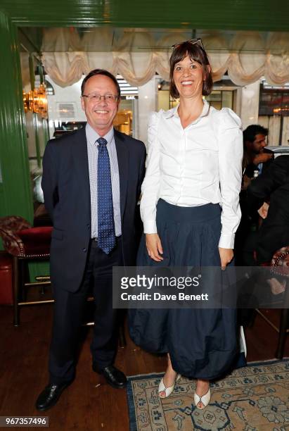 Jon Baddeley and Catherine Davies attend a charity auction, held at The Wigmore in partnership with the Royal British Legion, to celebrate the...