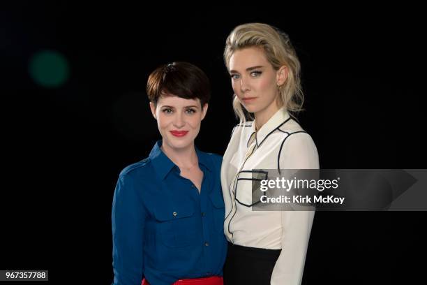 Actresses Claire Foy and Vanessa Kirby are photographed for Los Angeles Times on April 27, 2018 in Hollywood, California. PUBLISHED IMAGE. CREDIT...