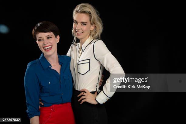 Actresses Claire Foy and Vanessa Kirby are photographed for Los Angeles Times on April 27, 2018 in Hollywood, California. PUBLISHED IMAGE. CREDIT...