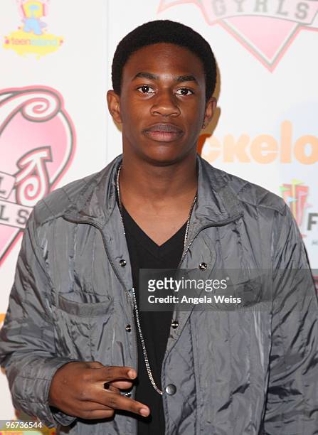Actor Malcolm David Kelley attends the premiere of Nickelodeon's 'School Gyrls' at Six Flags Magic Mountain on February 15, 2010 in Valencia,...
