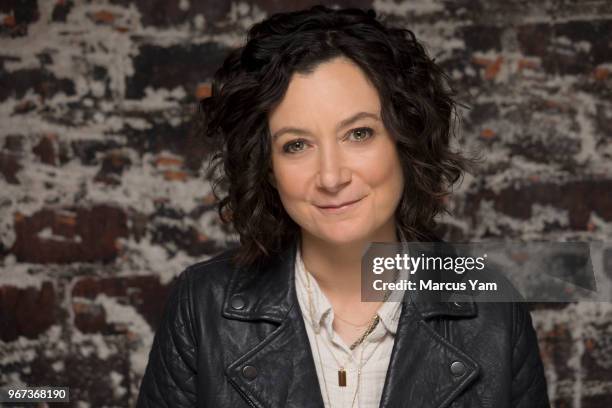 Actress Sara Gilbert is photographed for Los Angeles Times on May 7, 2018 in Los Angeles, California. PUBLISHED IMAGE. CREDIT MUST READ: Marcus...