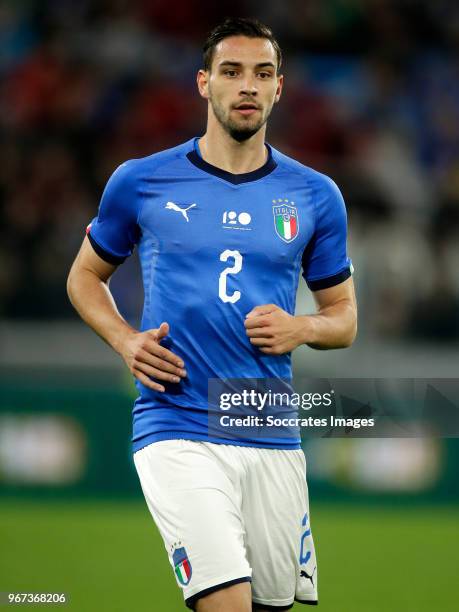 Mattia de Sciglio of Italy during the International Friendly match between Italy v Holland at the Allianz Stadium on June 4, 2018 in Turin Italy