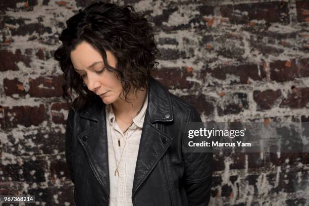 Actress Sara Gilbert is photographed for Los Angeles Times on May 7, 2018 in Los Angeles, California. PUBLISHED IMAGE. CREDIT MUST READ: Marcus...
