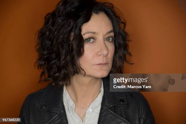 Actress Sara Gilbert is photographed for Los Angeles Times on May 7, 2018 in Los Angeles, California. PUBLISHED IMAGE. CREDIT MUST READ: Marcus...