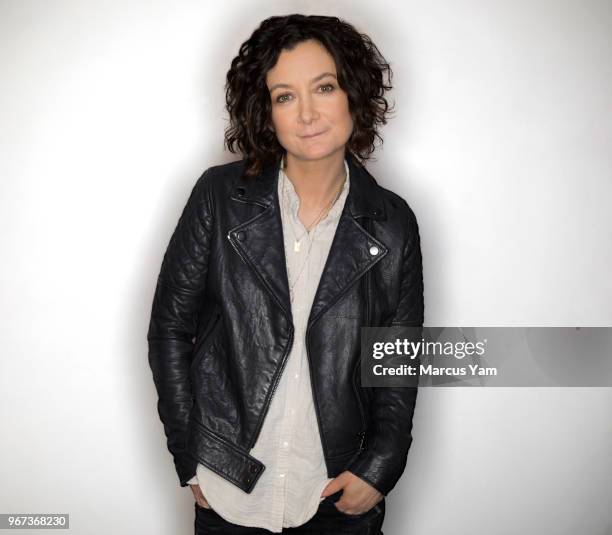 Actress Sara Gilbert is photographed for Los Angeles Times on May 7, 2018 in Los Angeles, California. PUBLISHED IMAGE. CREDIT MUST READ: Marcus...