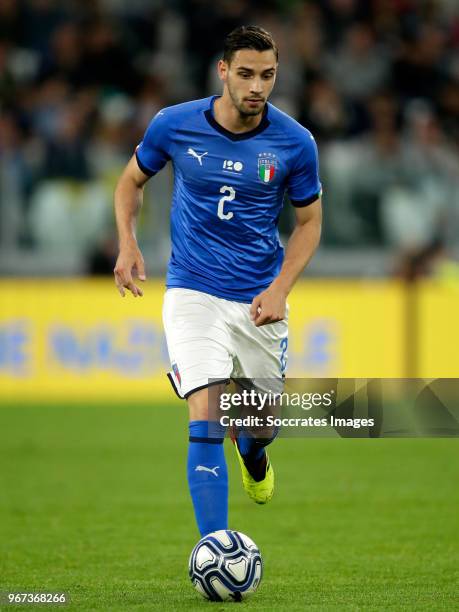 Mattia de Sciglio of Italy during the International Friendly match between Italy v Holland at the Allianz Stadium on June 4, 2018 in Turin Italy