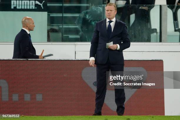 Coach Ronald Koeman of Holland during the International Friendly match between Italy v Holland at the Allianz Stadium on June 4, 2018 in Turin Italy