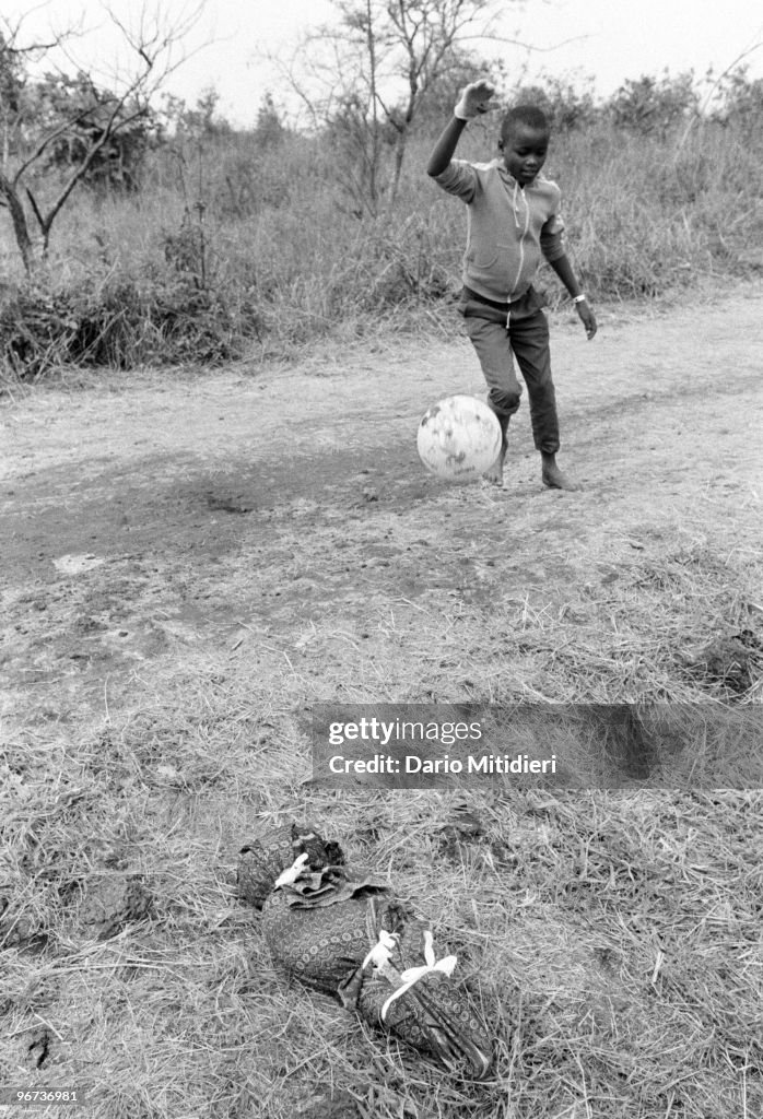 The body of a child who survived the 1994 Rwandan genocide, but later ...