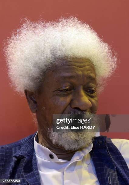 Wole Soyinka, écrivain, prix nobel de la littérature en 1986 lors du Salon du Livre le 27 mars 2017 à Paris, France.