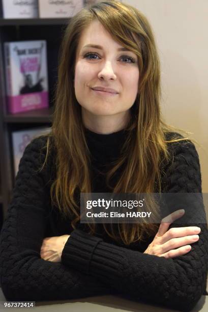 Diane Ducret le 19 mars 2016 lors du salon 'Livre Paris', France.