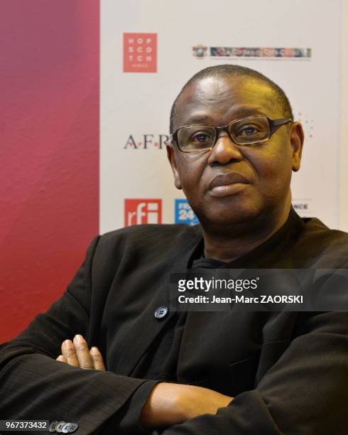 Portrait de Mahamadou Lamine Sagna, sociologue sénégalais, chercheur au Laboratoire de changement social et politique de l?Université Paris-Diderot,...