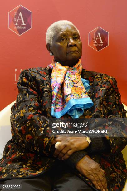 Portrait de la camerounaise Christiane Yandé Diop, la première femme noire dirigeant une grande maison d?édition à Paris, aujourd?hui directrice des...