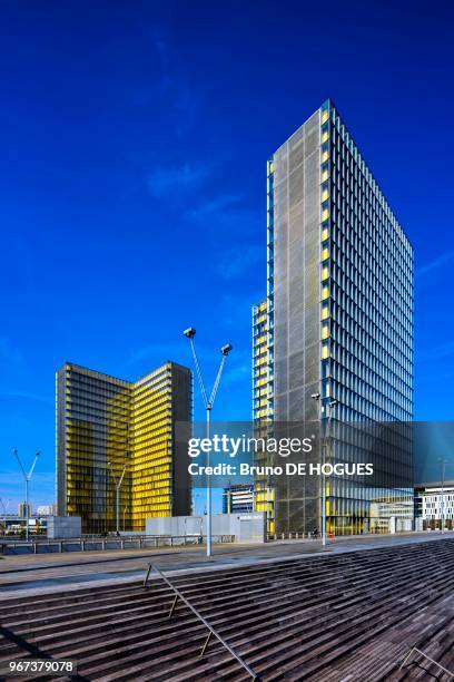 Bibliothèque Nationale de France François Mitterrand à Paris, France.