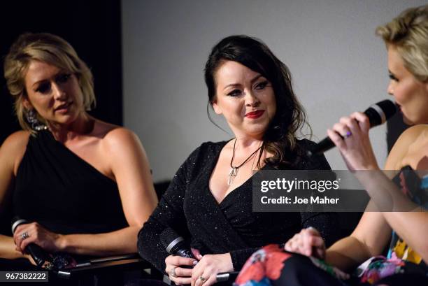 Faye Tozer, Lisa Scott-Lee and Claire Richards take part in a Q&A session at the DVD launch of 'Steps Party On The Dancefloor' at the Everyman Cinema...