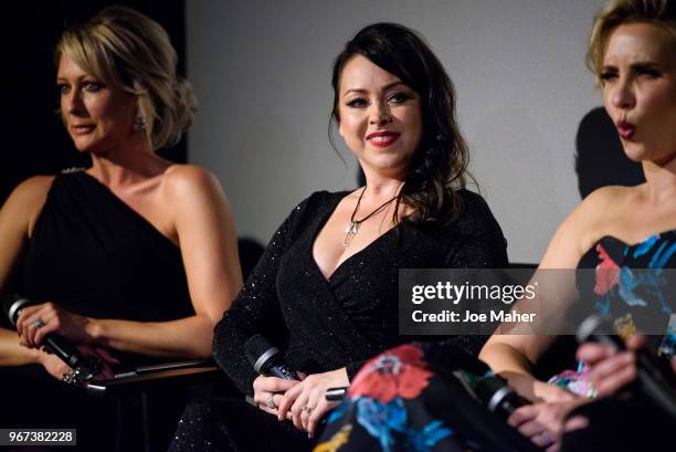 Faye Tozer, Lisa Scott-Lee and Claire Richards take part in a Q&A session at the DVD launch of 'Steps Party On The Dancefloor' at the Everyman Cinema...