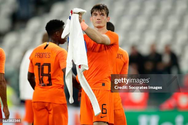 Marten de Roon of Holland during the International Friendly match between Italy v Holland at the Allianz Stadium on June 4, 2018 in Turin Italy