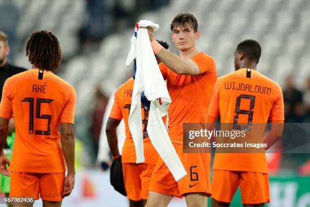 Marten de Roon of Holland during the International Friendly match between Italy v Holland at the Allianz Stadium on June 4, 2018 in Turin Italy