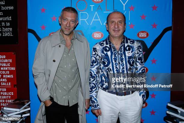 Actor Vincent Cassel and Autor of the book "Illusions dangereuses", Vitaly Malkin attend the "Illusions Dangereuses" Release Party - Vitaly Malkin...
