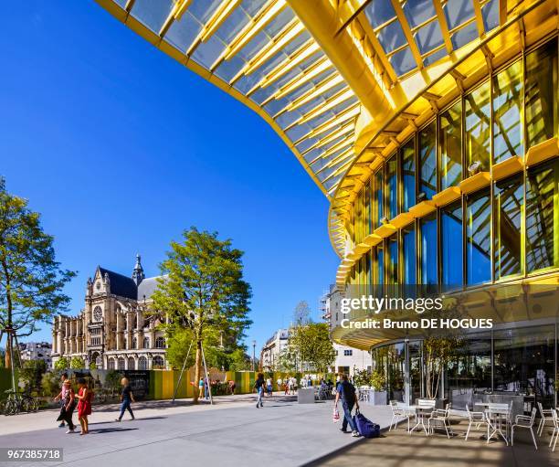 La Canopée du nouveau Forum des Halles le 22 Août 2016 à Paris.