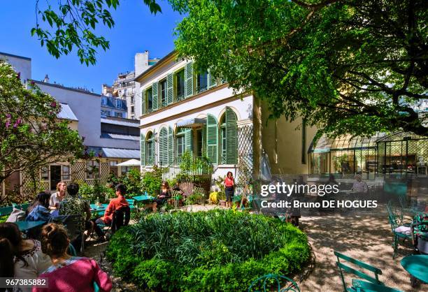 Musée de la Vie Romantique dans l'Hôtel Scheffer-Renan du quartier de la 'Nouvelle Athènes' à Paris, France.