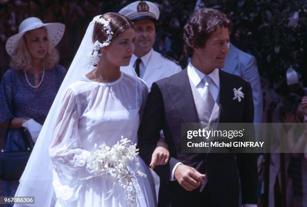 Mariage de Caroline de Monaco et Philippe Junot, le 29 juin 1978 à Monte-Carlo, Monaco.