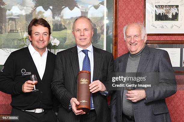 Graeme McDowell, Peter Moore, Global Brand Director of Ballantine's and Neil Coles celebrate 50 years of Ballantine's and Golf and the launch of the...