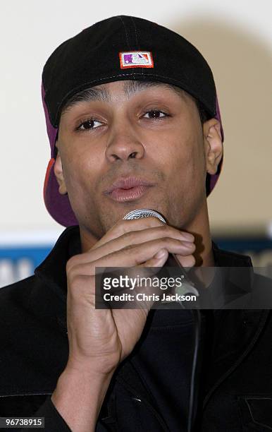 Ashley Banjo talks during a photocall to launch a partnership between the High Schools Street Dance Championship and Beat Bullying at Pineapple Dance...