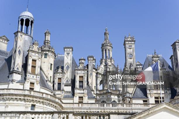 Chambord castle and 5440 ha game national preserve. The castle, largest in Touraine, was built in 1519-1547 by king Francois 1er as a huge hunting...