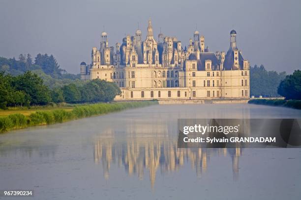 Chambord castle and 5440 ha game national preserve. The castle, largest in Touraine, was built in 1519-1547 by king Francois 1er as a huge hunting...