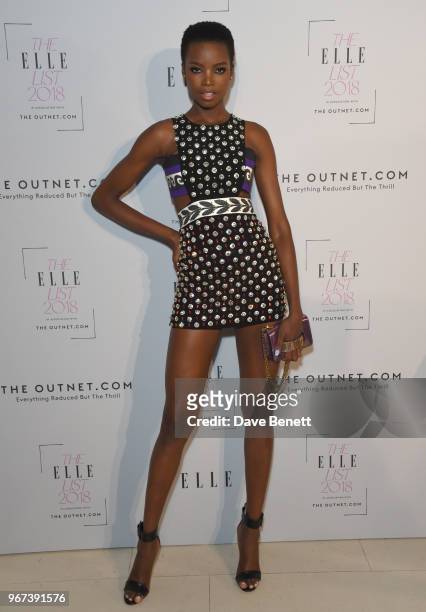 Maria Borges attends THE ELLE LIST 2018 in association with THEOUTNET.COM at Spring at Somerset House on June 4, 2018 in London, England.