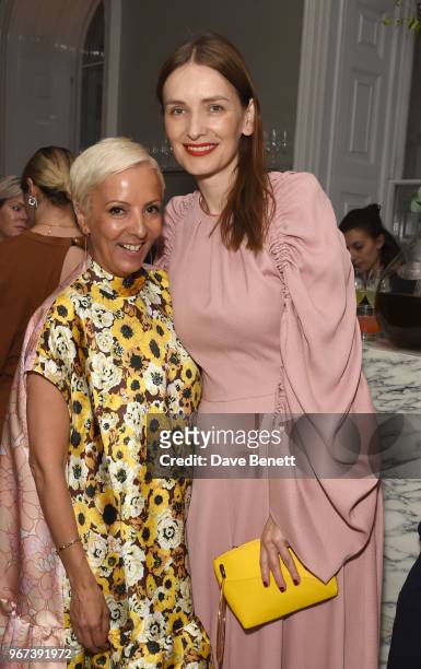 Anne-Marie Curtis and Roksanda Ilincic attend THE ELLE LIST 2018 in association with THEOUTNET.COM at Spring at Somerset House on June 4, 2018 in...