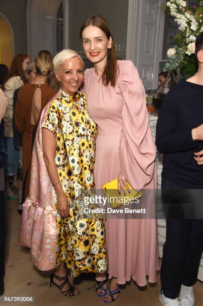 Anne-Marie Curtis and Roksanda Ilincic attend THE ELLE LIST 2018 in association with THEOUTNET.COM at Spring at Somerset House on June 4, 2018 in...