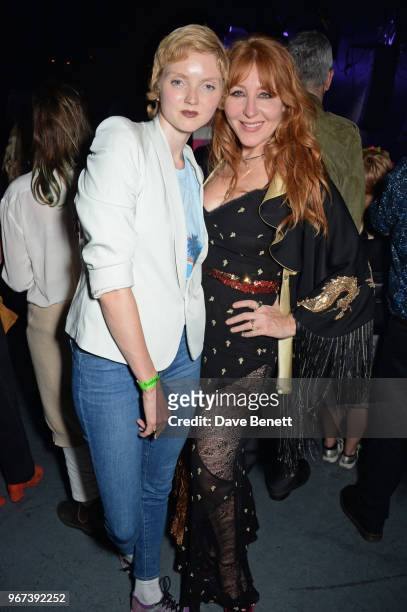 Lily Cole and Charlotte Tilbury attend the "Hoping For Palestine" benefit concert for Palestinian refugee children at The Roundhouse on June 4, 2018...