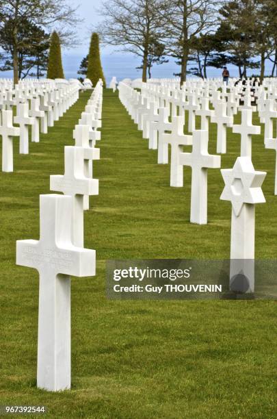 American cemetery D-Day Second World War Colleville-sur-Mer Calvados 14 Normandy france.