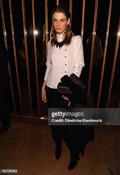 Angela Lindvall attends the Marc Jacobs Women's Collection 2010 after party at The Top of The Standard on February 15, 2010 in New York City.