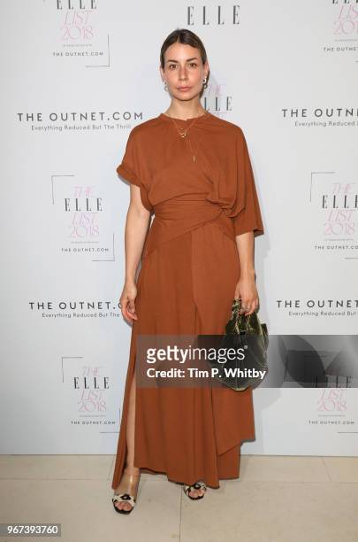 Irina Lakicevic attends The ELLE List 2018 at Somerset House on June 4, 2018 in London, England.