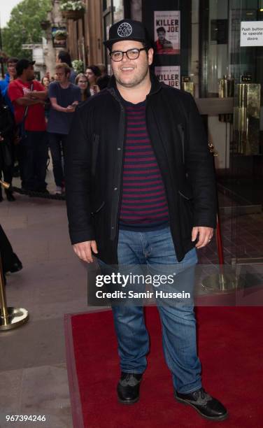 Josh Gad attends the opening night of 'Killer Joe' at Trafalgar Studios on June 4, 2018 in London, England.