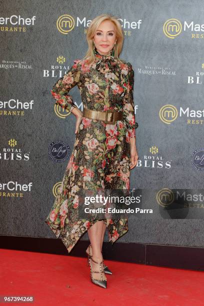 Carmen Lomana attends the 'Masterchef' restaurant opening photocall on June 4, 2018 in Madrid, Spain.