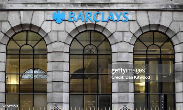 General view of Barclays Bank Fleet Street branch on February 16, 2010 in London, England. Shares in the bank increased today after announcing a...