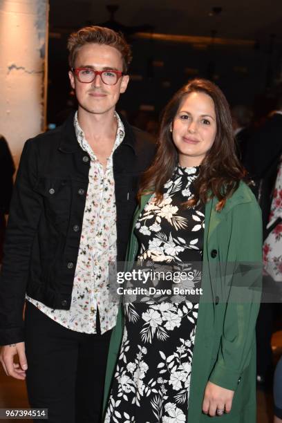 Tom Fletcher and Giovanna Fletcher attend the press night after party for "Killer Joe" at Leicester Square Kitchen on June 4, 2018 in London, England.