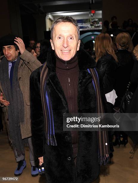 Creative director of Barney's Simon Doonan attends the Marc Jacobs Women's Collection 2010 Show at the NY State Armory on February 15, 2010 in New...