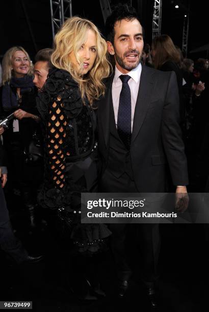 Stylist Rachel Zoe and designer Marc Jacobs attend the Marc Jacobs Women's Collection 2010 Show at the NY State Armory on February 15, 2010 in New...