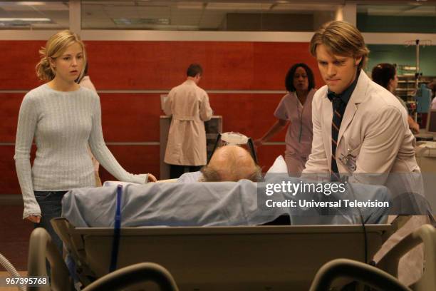 Sex Kills" Episode 14 -- Pictured: Keri Lynn Pratt as Amy Errington, Jesse Spencer as Dr. Robert Chase --