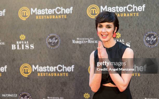 Paz Vega attends 'Masterchef' Restaurant Opening on June 4, 2018 in Madrid, Spain.