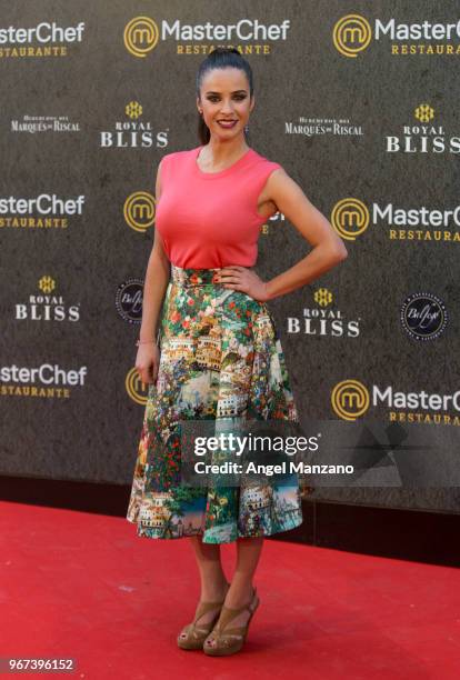 Paula Prendes attends 'Masterchef' Restaurant Opening on June 4, 2018 in Madrid, Spain.