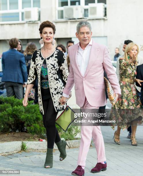 Antonia Dell'Atte and Boris Izaguirre attend 'Masterchef' Restaurant Opening on June 4, 2018 in Madrid, Spain.